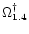 $\Omega^{\dag }_{1.4}$