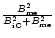 $\frac{B^{2}_{\rm me}}{B^{2}_{\rm iC}+B^{2}_{\rm me}}$