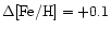 $\Delta \mbox{\rm [Fe/H]}=+0.1$