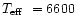 $\mbox{$T_{\rm eff}$ }=6600$