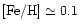 $\mbox{\rm [Fe/H]}\simeq 0.1$