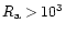 $R_{\rm a}>10^3$