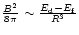 ${B^2\over 8\pi}\sim {E_{\rm d}-E_{\rm f}\over R^3}$