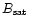 $B_{\rm sat}$