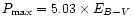 $P_{\max} = 5.03 \times
E_{B-V}$