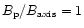 $B_{\rm p}/B_{\rm axis}=1$