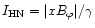 $I_{\rm HN}=\vert xB_{\varphi}\vert/\gamma$