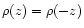 $\rho(z)=\rho(-z)$