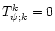 $T_{\psi; k}^{k}=0$
