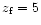 $z_{\rm f}=5$