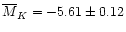 $\overline{M}_{K} = -5.61 \pm 0.12$