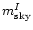 $m^I_{\rm sky}$