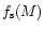 $f_{\rm s}(M)$