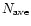 $N_{\rm ave}$