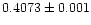 $0.4073\pm0.001$