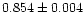 $0.854\pm0.004$