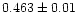 $0.463\pm0.01$