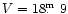 $V=18\hbox{$.\!\!^{\rm m}$ }9$