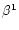 $\beta^1$