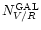 $N_{V/R}^{{\rm GAL}}$