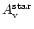 $A_{\rm v}^{\rm star}$