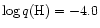$\log q({\rm H})=-4.0$
