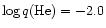 $\log\-q({\rm He})=-2.0$