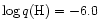 $\log q({\rm
H})=-6.0$
