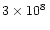 $3\times 10^8\,$