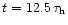 $t=12.5\,\tau _{\rm h}$