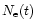$N_{\rm e}(t)$