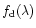 $f_{\rm d}(\lambda)$
