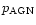 $p_{\rm AGN}$