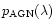 $p_{\rm AGN}(\lambda)$