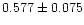 $0.577 \pm 0.075$