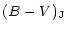 $\displaystyle (B-V)_{\rm J}$
