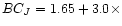 $BC_J = 1.65+3.0\times$