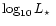 $\log_{10}\mbox{$L_\star$ }$