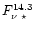 $\mbox{$F_{\nu\hspace{0.1cm}\star}^{14.3}$ }$
