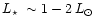 $\mbox{$L_\star$ }\sim 1-2\,L_\odot$
