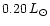 $0.20\,L_\odot$