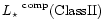 $\mbox{$L_\star$ }^{\rm comp} (\rm {Class II})$