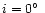$i = 0\hbox {$^\circ $ }$