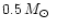 $0.5\, \mbox{$M_\odot$ }$