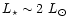 $L_\star \sim 2\ L_\odot$