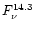 $\mbox{$F_\nu^{14.3}$ }$