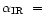 $\mbox{$\alpha_\mathrm{IR}$ }=$