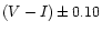 $(V-I)\pm
0.10$