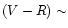 $(V-R) \sim$