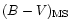 $(B-V)_{\rm MS}$